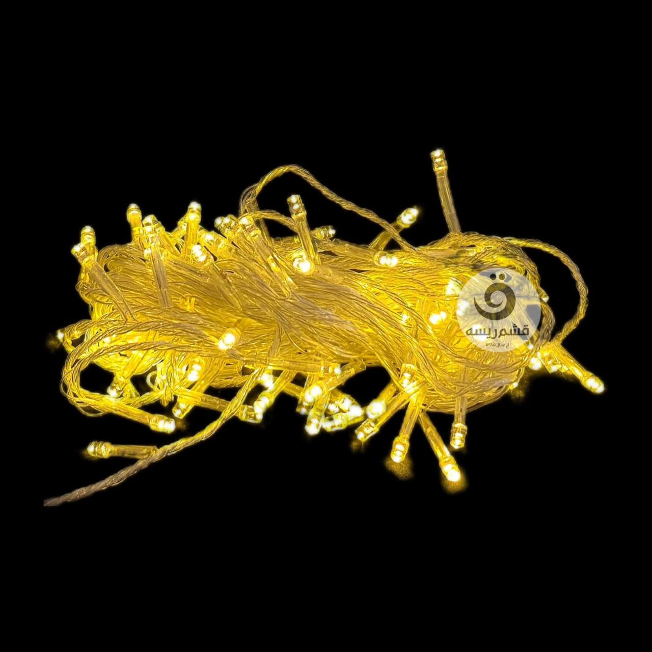 ریسه سوزنی ارزان - 10 متری رنگ افتابی 4 ریسه سوزنی ده متری سیم شفاف آفتابی