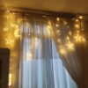 ریسه ماه و ستاره ۱۲ آویز ۳ متری - رنگ افتابی