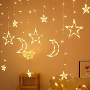 ریسه پرده ای ماه و ستاره