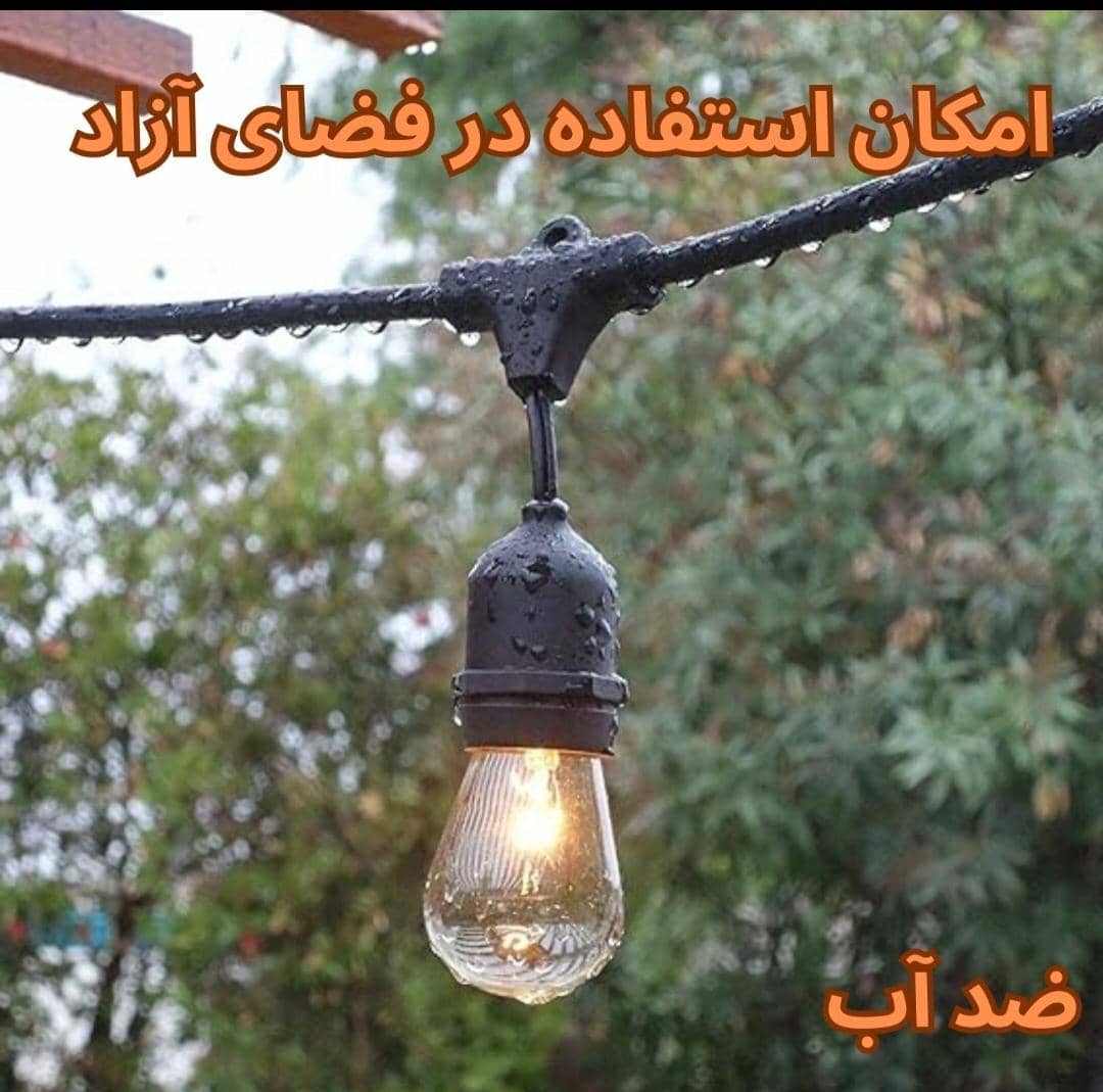 کابل لامپ سرپیچ دار آویز 100 متری