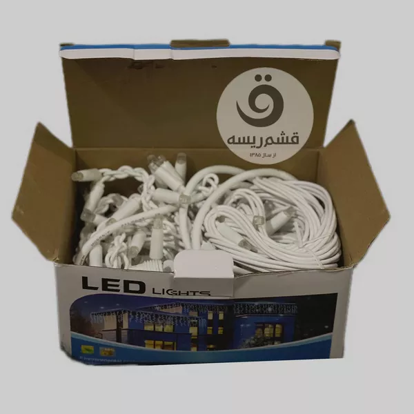 ریسه خوشهای ۵ متری با ۲۵ آویز عمودی و ۱۰۸ لامپ LED پرنور